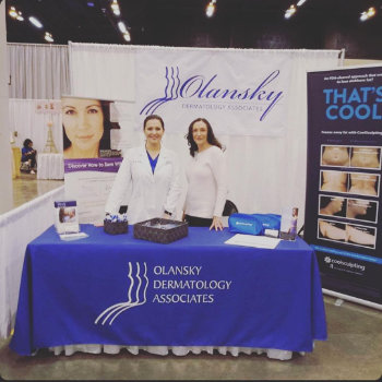 stand promoting olansky dermatology