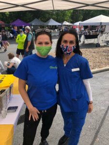 Photo of Mandy Ramer, NP-C (left) and Dr. Jodi Ganz (left)