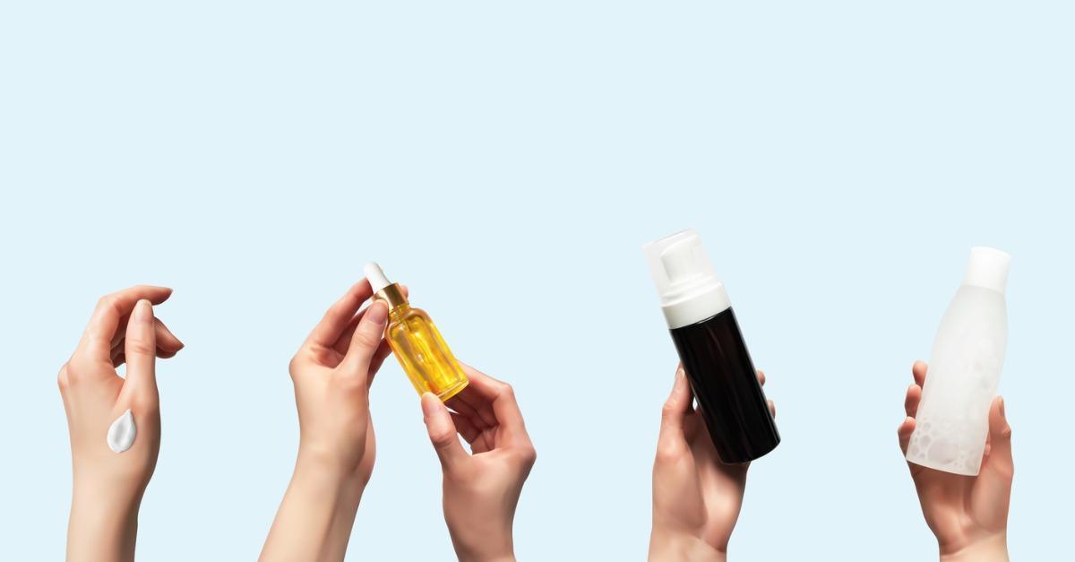 Image of several skincare products