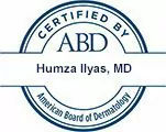 Dr. Humza Ilyas ABD certification badge