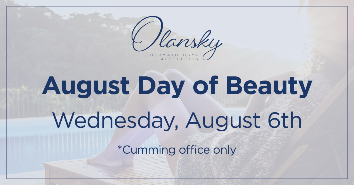 August Day of Beauty on August 6th at the Cumming office